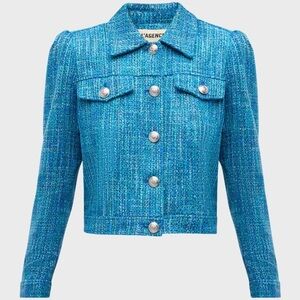 L'Agence Kasey Tweed Jacket Size XL
